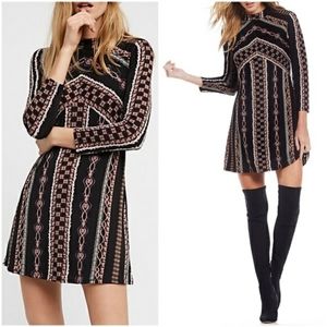 Free People - Stella Printed Mini Dress